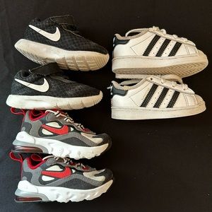 Lot of 5C Baby/Toddler Nike and Adidas Shoes